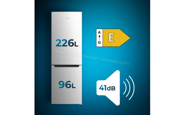 CECOTEC Bolero CoolMarket Combi 322 Inox E - Dimensions