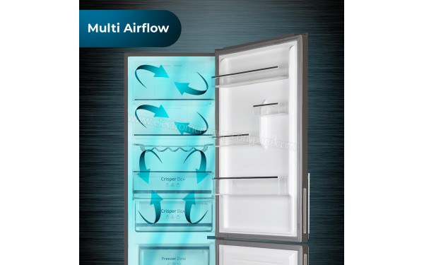 CECOTEC Bolero CoolMarket Combi 322 Glass Grey D - Multi AirFlow