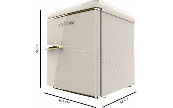 CECOTEC Bolero CoolMarket TT Origin 45 Beige - Dimensions