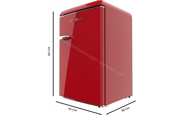 CECOTEC Bolero CoolMarket TT Origin 110 Rouge - Dimensions