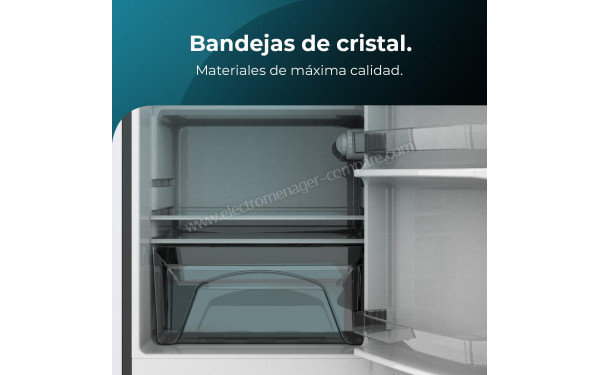 CECOTEC Bolero CoolMarket TT Origin 110 Noir - Vue de l'int&eacute;rieur partie r&eacute;frig&eacute;rateur