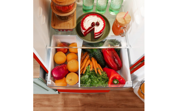 CECOTEC Bolero CoolMarket Combi Origin 300 Rouge E - Bac fra&icirc;cheur