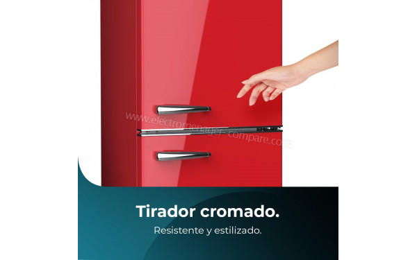 CECOTEC Bolero CoolMarket Combi Origin 300 Rouge E - Zoom sur les poign&eacute;es