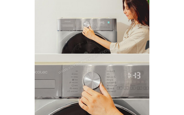 CECOTEC Bolero Wash&Dry 10680 Inverter Steel B - Vue des programmes