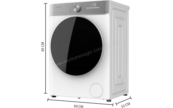 CECOTEC Bolero Wash&Dry 8580 Inverter B - Dimensions