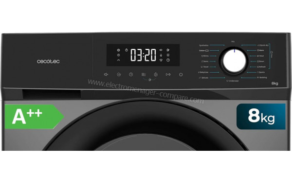 CECOTEC Bolero Dresscode Dry 8300 Steel - Panneau de commandes