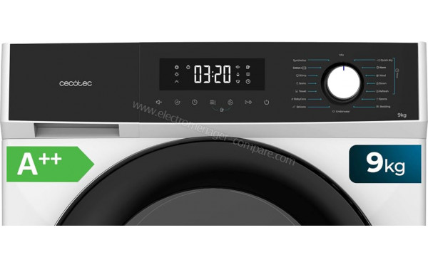 CECOTEC Bolero Dresscode Dry 9300 - Panneau de commandes