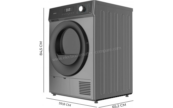 CECOTEC Bolero Dresscode Dry 9300 Steel - Dimensions