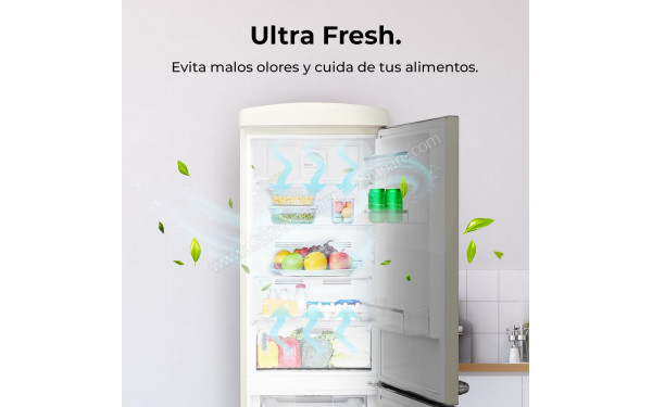 CECOTEC Bolero CoolMarket Combi Origin 294 Beige E - Technologie Ultra Fresh