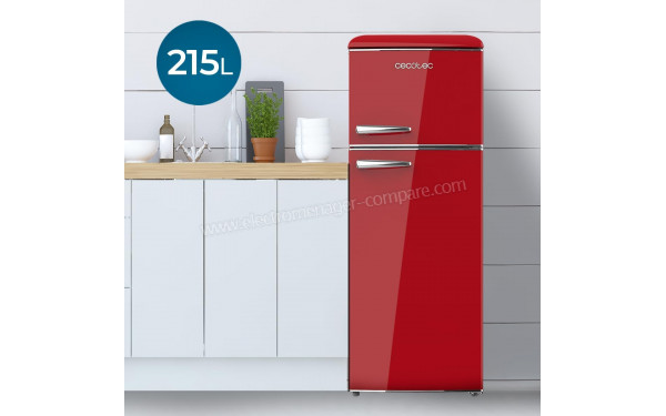 CECOTEC Bolero CoolMarket 2D Origin 215 Red E - Dimensions