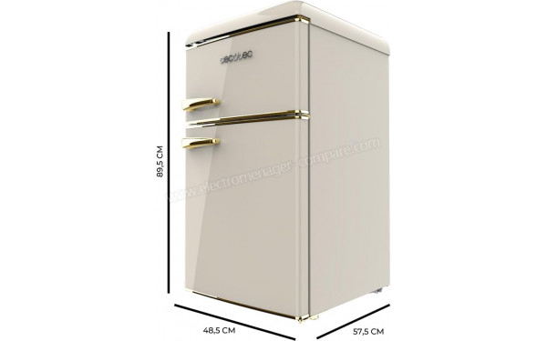 CECOTEC Bolero CoolMarket 2D Origin 85 Beige - Dimensions