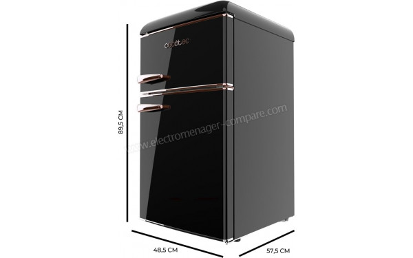 CECOTEC Bolero CoolMarket 2D Origin 85 Black - Dimensions