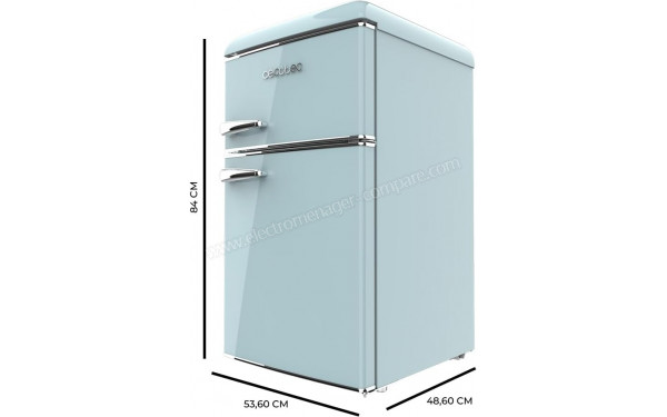 CECOTEC Bolero CoolMarket 2D Origin 85 Blue - Dimensions