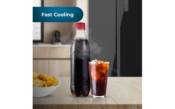 CECOTEC Bolero CoolMarket Combi 356 Glass Grey D - Technologie Fast Cooling