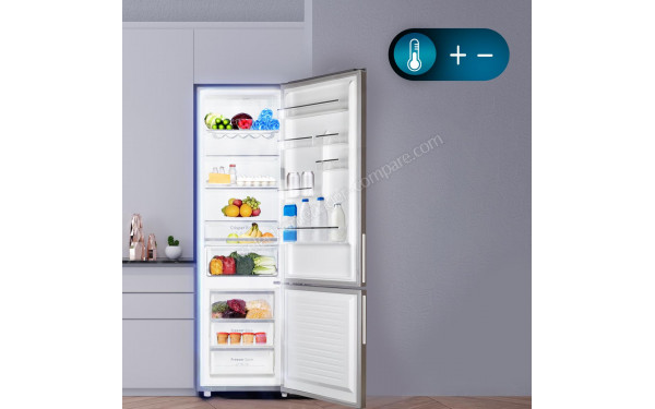 CECOTEC Bolero CoolMarket Combi 356 Glass Grey D - Mise en situation