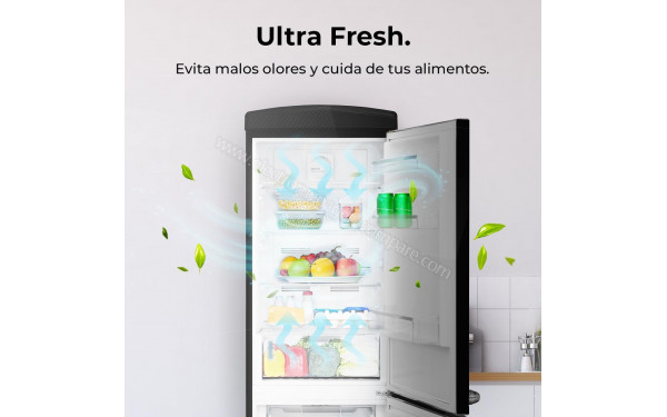 CECOTEC Bolero CoolMarket Combi Origin 294 Black E - Technologie Ultra Fresh