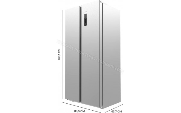 CECOTEC Bolero CoolMarket SBS 430 Inox E - Dimensions