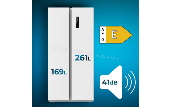 CECOTEC Bolero CoolMarket SBS 430 White E - Dimensions