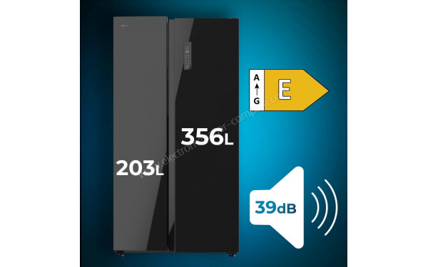 CECOTEC Bolero CoolMarket SBS 550 Glass E - Dimensions