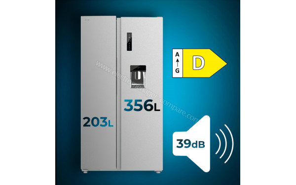 CECOTEC Bolero CoolMarket SBS 559 Inox D - Dimensions