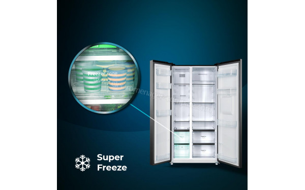 CECOTEC Bolero CoolMarket SBS 559 Inox D - Super Freeze