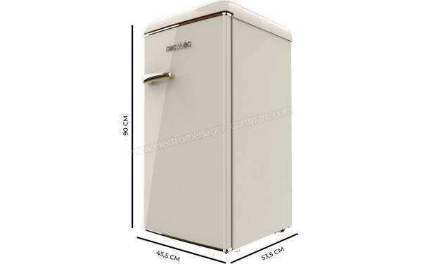 CECOTEC Bolero CoolMarket TT Origin 90 Beige - Dimensions