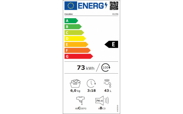 CECOTEC Bolero DressCode 620 E - &Eacute;tiquette &eacute;nergie v2