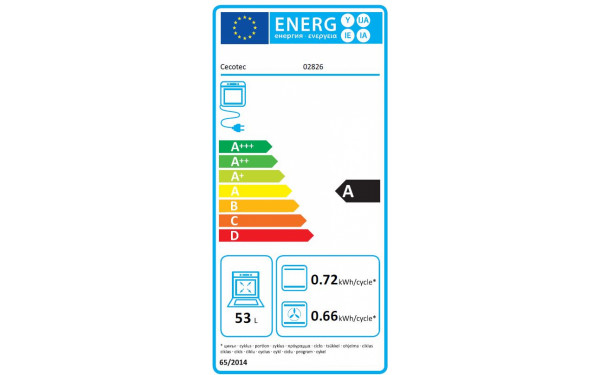 CECOTEC Bolero Hexa AF314500 Matt A - &Eacute;tiquette &eacute;nergie