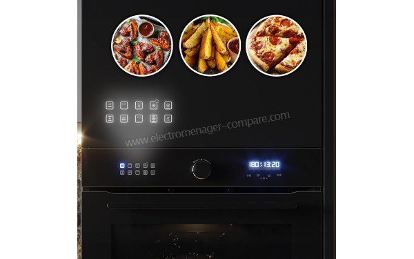 CECOTEC Bolero Hexa AF316000 Glass Black A - Vue des programmes