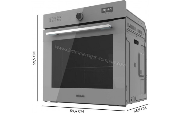 CECOTEC Bolero Hexa AF316000 Glass Grey A - Dimensions