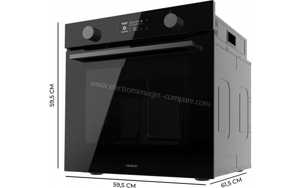 CECOTEC Bolero Hexa P526000 Glass Black A - Dimensions
