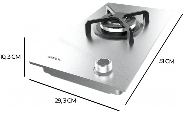 CECOTEC Bolero Squad G 1400S Inox - Dimensions