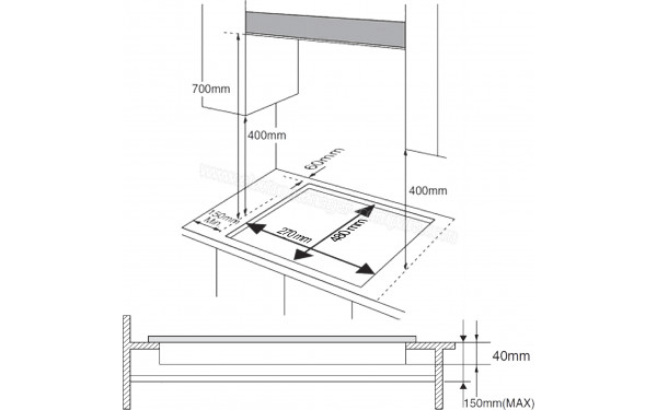 CECOTEC Bolero Squad G 1400S Nano Glass - Dimensions