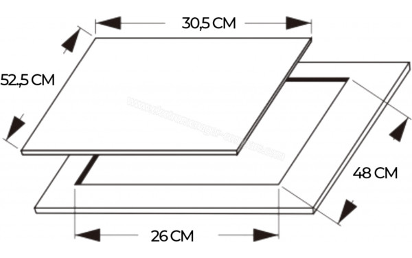 CECOTEC Bolero Squad G 1800S Eternal Nano Glass - Dimensions
