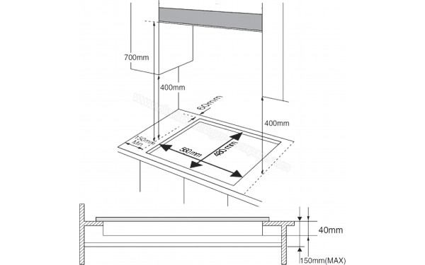 CECOTEC Bolero Squad G 4400S Nano Glass - Dimensions