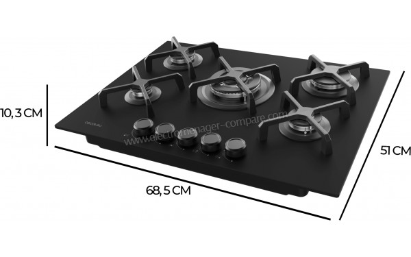 CECOTEC Bolero Squad G 5400S Nano Glass - Dimensions