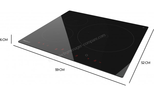 CECOTEC Bolero Squad I 3600 Noir - Dimensions