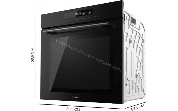 CECOTEC Bolero Hexa SM406000 Glass Black A+ - Dimensions