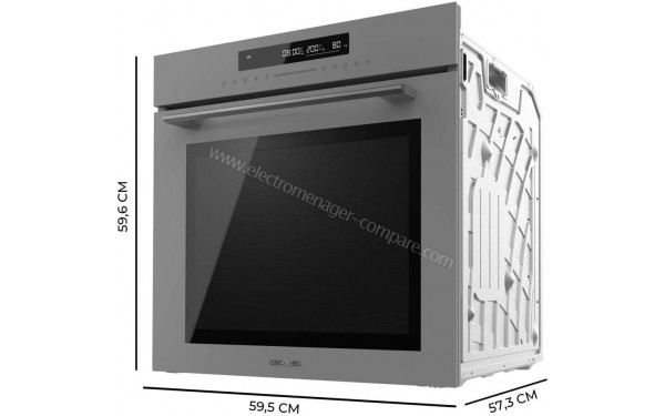 CECOTEC Bolero Hexa SM406000 Glass Grey A+ - Dimensions