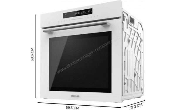 CECOTEC Bolero Hexa SM406000 Glass White A+ - Dimensions