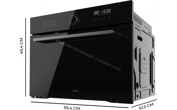 CECOTEC Bolero Hexa AF314500 Glass Black A - Dimensions