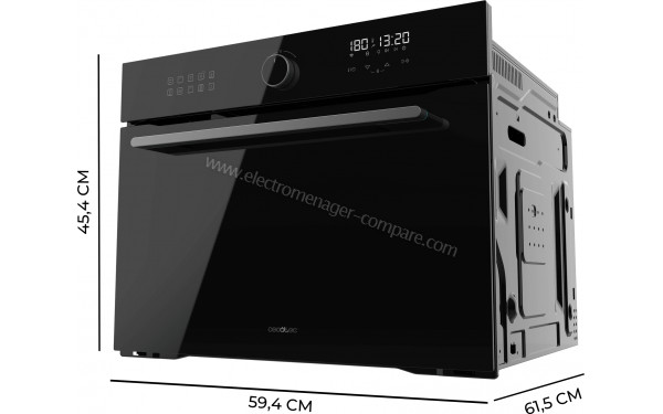 CECOTEC Bolero Hexa AF314510 Glass Black A - Dimensions