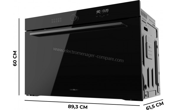 CECOTEC Bolero Hexa AF319000 Glass Black A - Dimensions