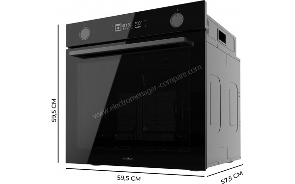 CECOTEC Bolero Hexa AF326000 Glass Black A - Dimensions