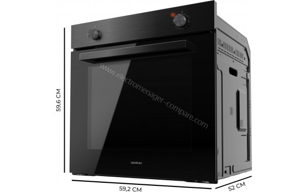 CECOTEC Bolero Hexa C126000 Black A - Dimensions