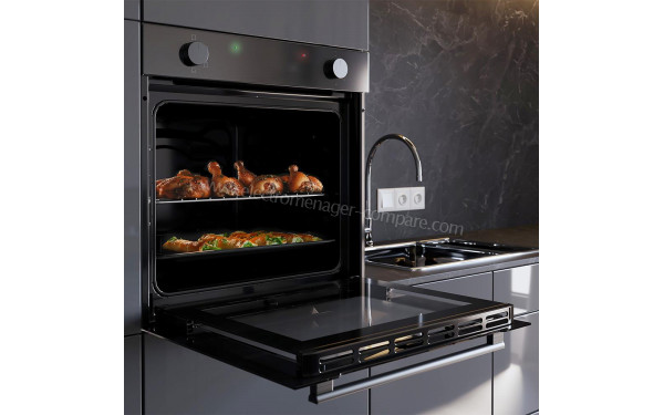 CECOTEC Bolero Hexa C126001 Glass Black A - Appareil encastr&eacute; vue de l'int&eacute;rieur