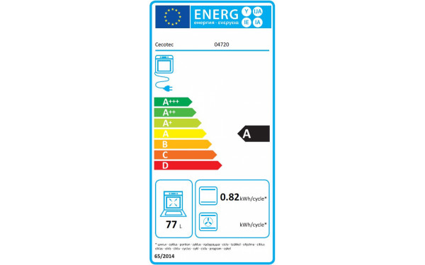 CECOTEC Bolero Hexa C126001 Line A - &Eacute;tiquette &eacute;nergie