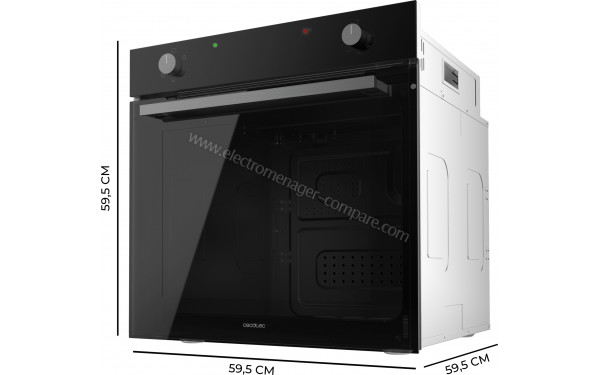 CECOTEC Bolero Hexa C126400 Glass Black A - Dimensions