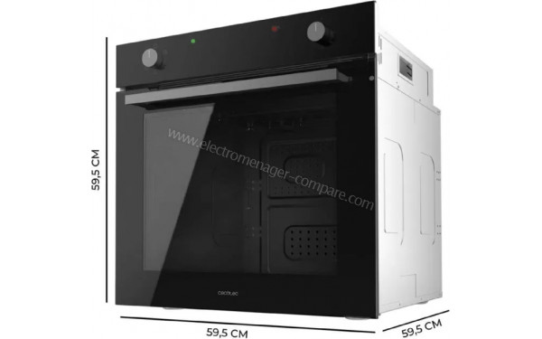 CECOTEC Bolero Hexa C126410 Glass Black A - Dimensions