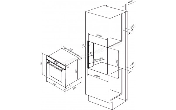 CECOTEC Bolero Hexa C136000 Glass Black Time A - Dimensions